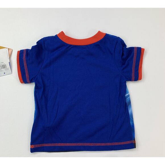 Justice League Toddler 2T Batman Superman Flame Resistant 2 Piece Pajamas NWT - Picture 5 of 12